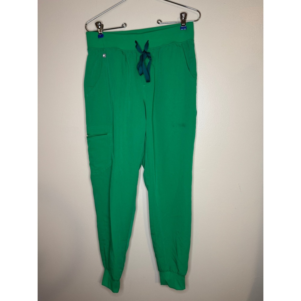 FIGS Zamora Jogger Scrub Pants Womens Small Kelly Green FIONx 1000208 Medical